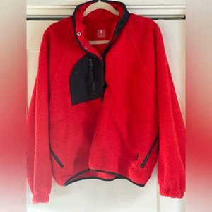 Free People hit the slopes color block pull over.